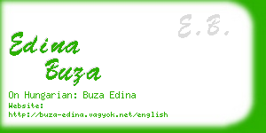 edina buza business card